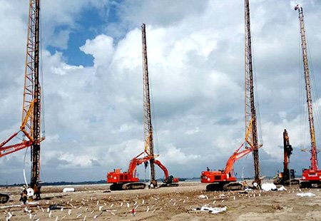 Técnica de precarga del suelo