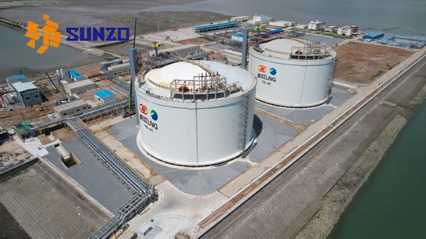 NG storage tank,LNG peak shaving,Yangjiang LNG,Guangdong LNG,full containment tank,